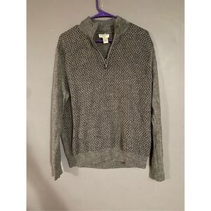 Dockers Grey Long Sleeve Collared 1/4 Zip Pullover Sweater Size Small NWOT